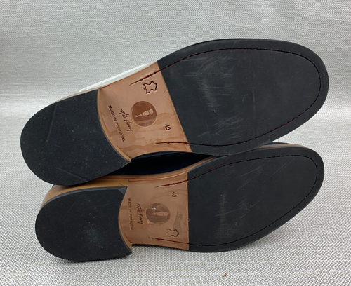 Nik Kacy Chukka Boots Blue Leather Suede Round Toe Lace Up Block Heel EU40/US7 - Picture 9 of 11