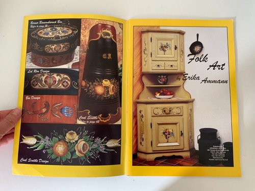 Folk Art Decorative Painting Book Traditional European Designs Erika Ammann - Picture 5 of 11