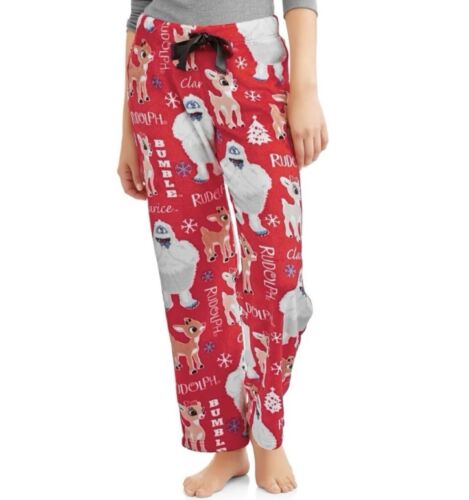 NEW Rudolph Pajama Plush Sleep Pants Lounge Women’s: 2X (18W-20W) Clarice Bumble