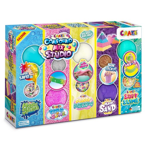 CRAZE Compound Mix Studio Knete Set mit Magic Slime Cloud Slime Fluffy Mellow... - Bild 2 von 8