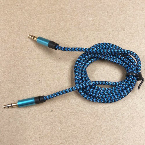 1M Strong Braided Stereo Audio Auxiliary Lead 3.5mm Jack Male Aux Cable Car Mp3 - Picture 14 of 16