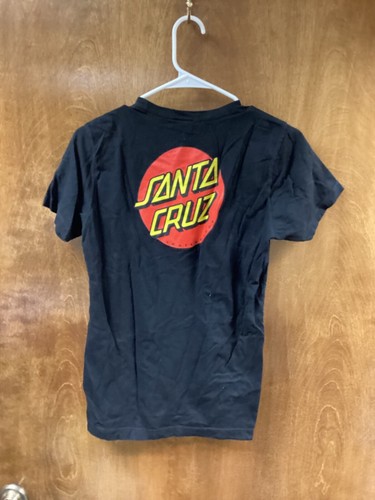 Youth "Santa Cruz" black T-shirt Size Large. P./O. - Picture 2 of 2