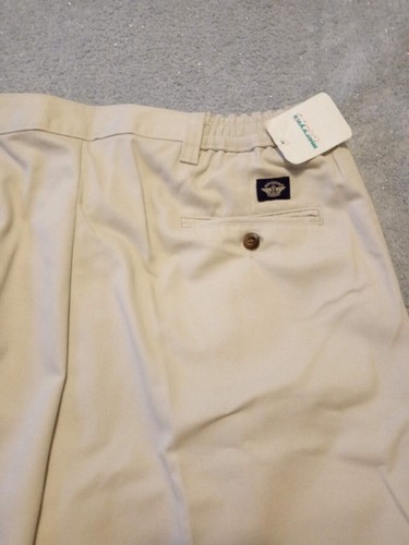 Pantalone uomo DOCKERS Mervyn's California bianco kaki elasticizzato vestibilità classica 38x34 nuovo con etichette - Foto 6 di 7