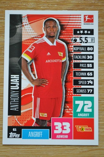 Topps Match Attax 20/21 Basiskarten Karten 1. Bundesliga aussuchen 2020/2021 - Bild 43 von 43