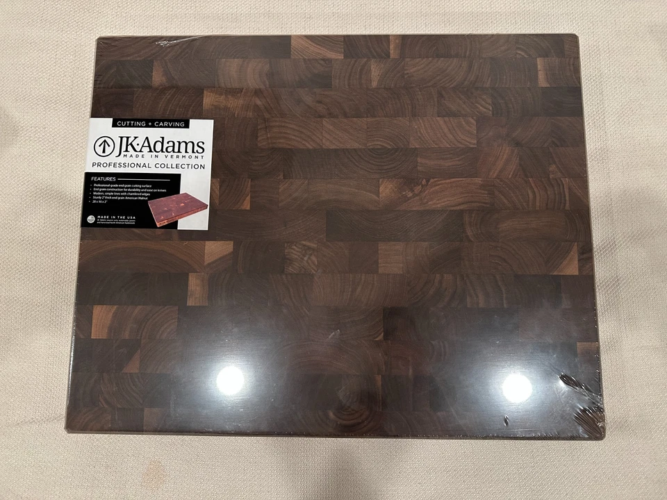 NEW JK Adams Professional End Grain Walnut Cutting Board 20"x16" USA Made - Image 4 of 4