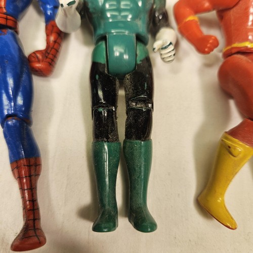 Marvel DC Actionfigur 3 Stück Spider-Man Green Lantern Flash 2004-2010 - Bild 3 von 12