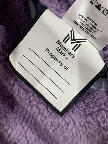 Member’s Mark, Girls 6/6X, Reversible Jacket, Purple And Navy. NEW - Picture 9 of 10