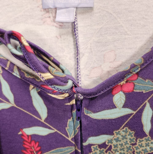 Only Necessities Camisón Casa Vestido Mujer 3X 30/32 Púrpura Floral Salón Midi - Imagen 7 de 12