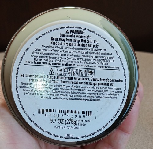 🔥WoodWick Trilogy Crackling Candle Crimson Berries Fraser Fir White Teak 9.7oz - Picture 8 of 8