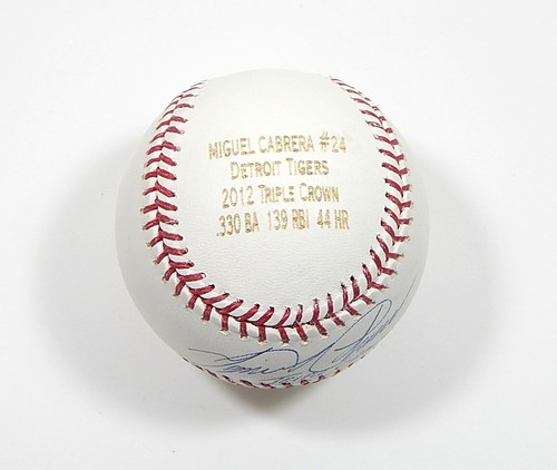 Miguel Cabrera Triple Corona 2012 Firmado Rawlings Béisbol Certificado de Autenticidad JSA Automático - Imagen 6 de 6