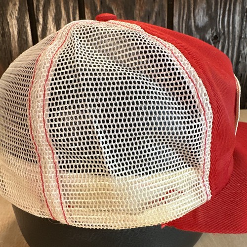 Vintage Dole Trucker Hat Snapback Cap Patch 80s Swingster Made in USA Red Fruit - Picture 6 of 13