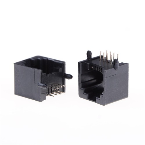 10Pcs Unshielded RJ11 RJ45 8P8C Network Modular PCB Connector Jacks Connecto LT - Afbeelding 4 van 6