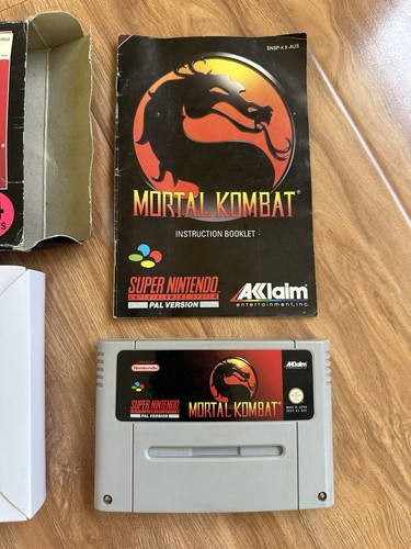 Mortal Kombat - Super Nintendo SNES PAL - Complete In Box - Picture 2 of 13