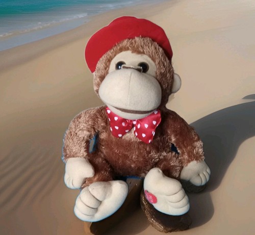 Video Único Cantor Chimpancé ÚNICO Te Quiero Más de lo que puedo decir Peluche Marcel Mohair - Imagen 3 de 15
