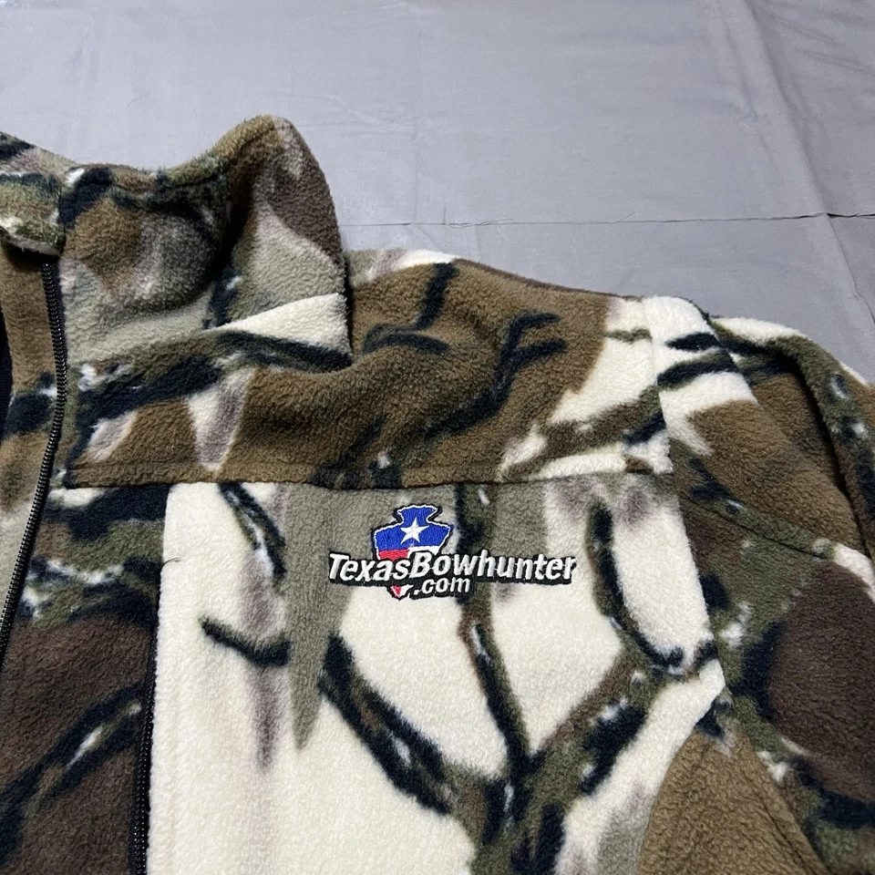 Predator Camo Jacket Mens Large Fall Camouflage Sherpa Fleece Hunting - Image 2 of 4