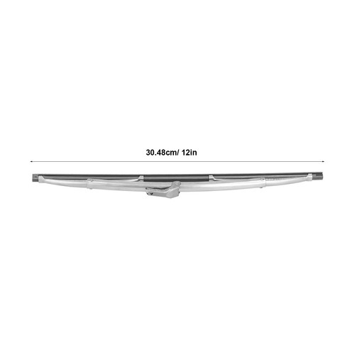Limpiaparabrisas delantero 12 pulgadas/30,48 cm acero inoxidable pulido plata nuevo - Imagen 7 de 10