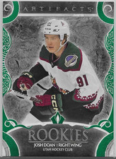 JOSH DOAN 2024-25 UPPER DECK ARTIFACTS EMERALD ROOKIES