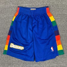 Mitchell Ness Denver Nuggets Shorts Mens Small Hardwood Classics 90s Retro