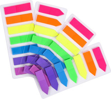 Sets Neon Page Markers Colored Index Tabs, Fluorescent Sticky Note for Page Mark