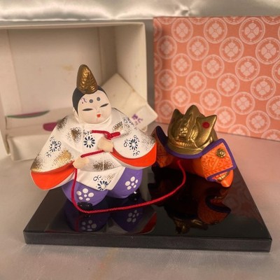 Helmet puller Satsuki Doll Kyoto Ceramic Doll Ornament Japanese Doll
