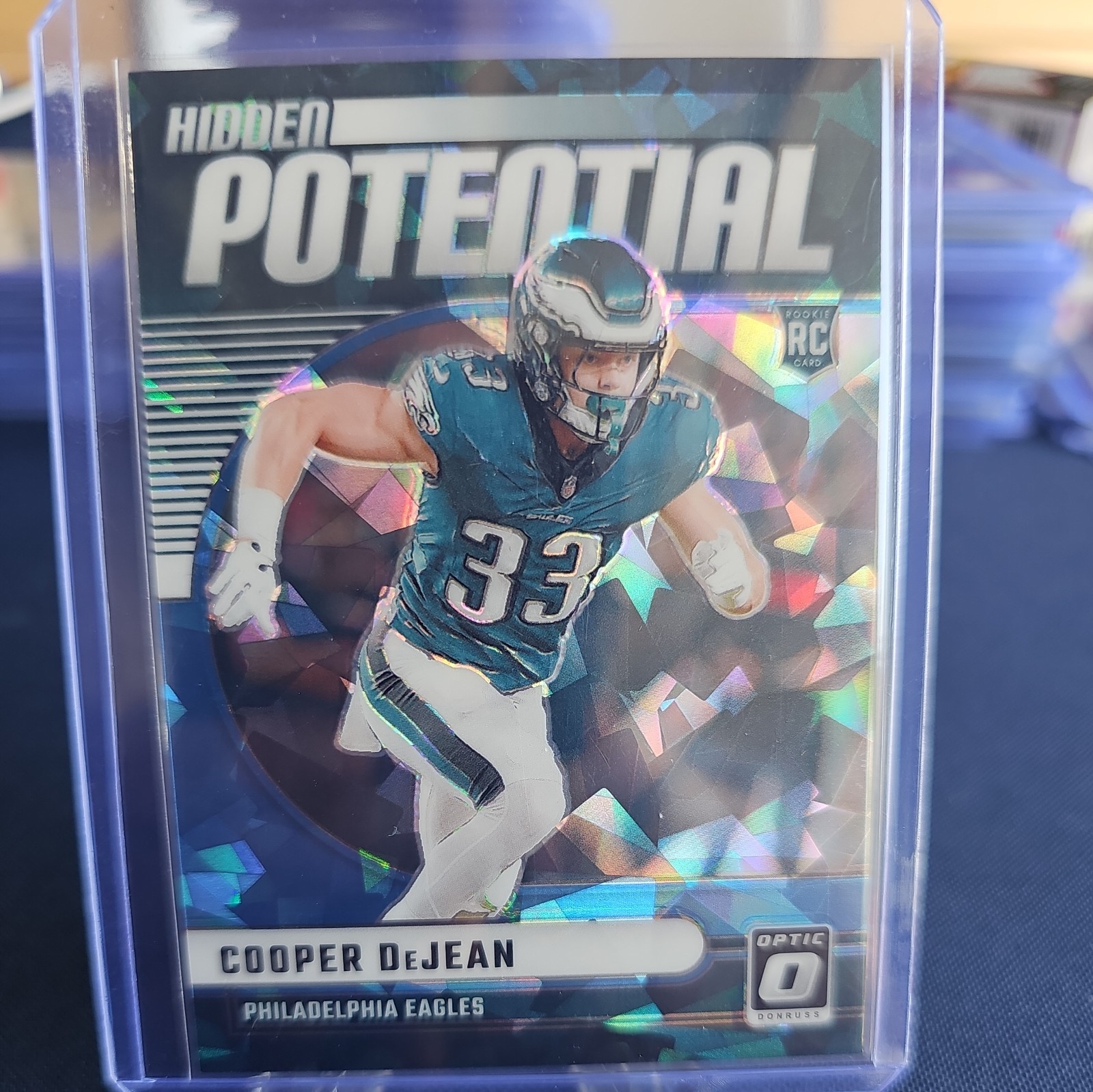COOPER DEJEAN 2024 Panini Donruss Optic  Hidden Potential Blue Ice SSP/15 