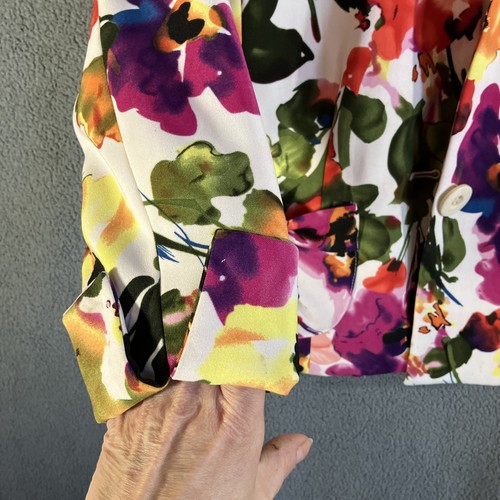 Molly & Maxx Petite Jacket Floral PM Colorful Watercolors - Picture 4 of 8