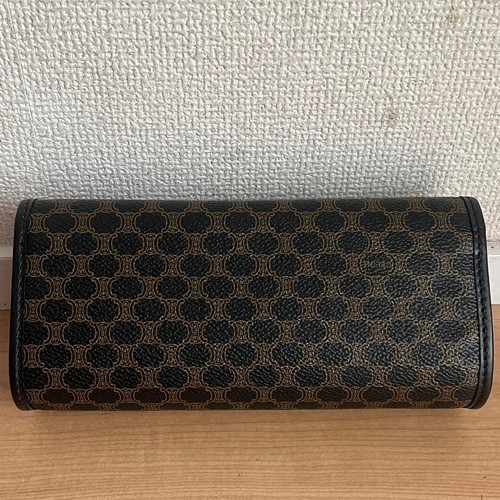 CELINE MC96 Macadam Pouch Black PVC Logo with Dust Bag Unused Céline Italy 06212 - Picture 18 of 24