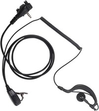 EVX-261 Earpiece with PTT Mic for Motorola Yaesu Vertex Standard Radio Black 