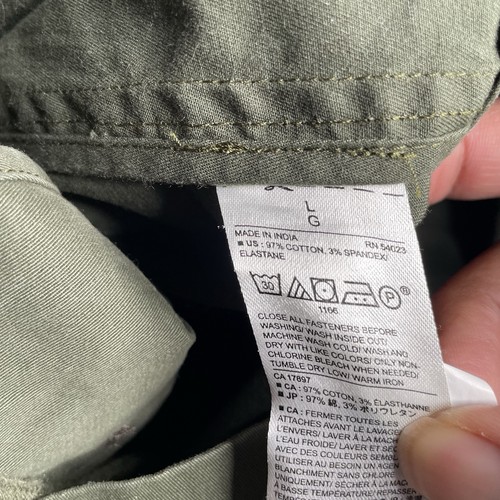 Chaqueta de Campo Banana Republic Para Hombres Grande Verde Militar Excedente Abrigo Cremallera Nueva con Etiquetas Flexible - Imagen 6 de 9