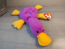TY BEANIE BABIE PATTI THE PLATYPUS PVC Pellets