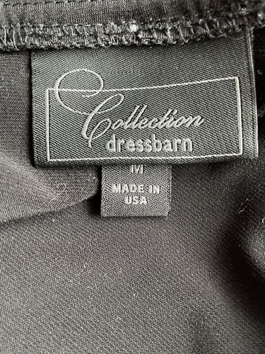 Dressbarn Cardigan Woman’s Size M Black Ruffle Closure - Bild 5 von 5