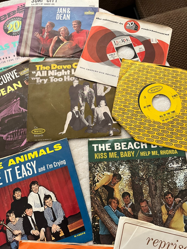 VINTAGE JAN & DEAN DAVE CLARK FIVE PICTURE SLEEVE 45 RPM BEACH BOYS RECORD LOT - Picture 13 of 21