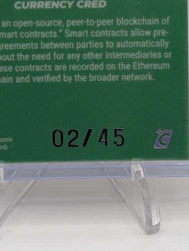 2024 Cardsmiths Moneda Serie 4 Ethereum JADE PIEDRA PRECIOSA (#2/45) - Imagen 3 de 3