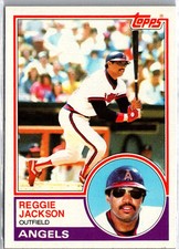 1983 Topps #500 Reggie Jackson