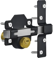 Barn Door Lock, Fence Gate Lock, Double Sided Gate Latch, Door Lock for Wodden G