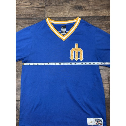 Griffey Jr Nike Cooperstown Collection TBTC Baseball Jersey #24 Men’s Large - Picture 6 of 9