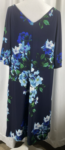 Lauren Ralph Lauren Blumenkleid Größe 18 W Damen Faux Wickeloptik Rüschen Stretch - Bild 6 von 10