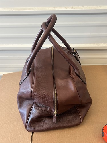 High End Brown Leather Polo Ralph Lauren Duffle Bag - Picture 5 of 24