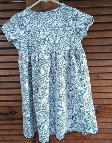 NWT Flowersak Girls Blue & White Flower Dress Size 8 - Picture 6 of 7