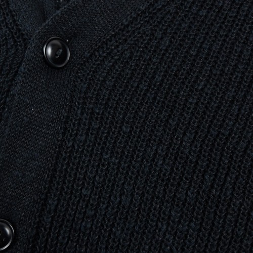 Denim & Supply Ralph Lauren Cardigan Maglione Uomo 2XL Misto Lino Nero Scollo a V - Foto 7 di 12