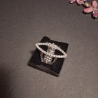 Best Pick Paparazzi - Icy Intuition White Adjustable Ring — photo 4