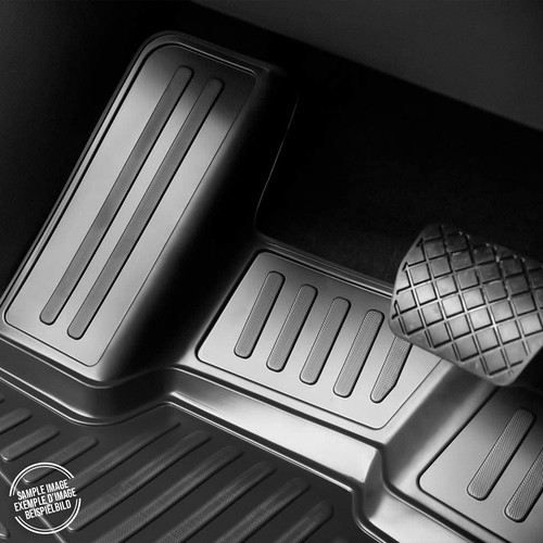 Custom Floor Mats & Cargo Liners for Jeep Wrangler 2007-2013 4 Door Black 5 Pcs - Picture 8 of 11