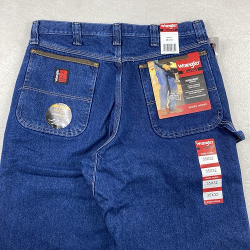 Wrangler Riggs Denim Carpenter Hose Jeans Herren 35x32* blau Workhorse Relaxed