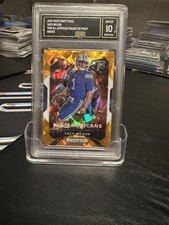 2021 Panini Prizm Draft Picks - All-American Zach Wilson #182 Orange Ice GMA 1