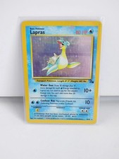 Pokemon TCG Lapras Fossil Holo First Edition Rare 10/62 GENUINE Ungraded 1999 VG