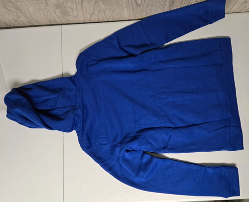 Sudadera con capucha para mujer Under Armour Hustle polar talla pequeña azul real/blanco - Imagen 8 de 10