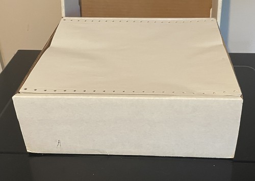 1000 Sheets Dot Matrix Computer Paper Tandy VTG Radio Shack Cat No. 26-134 A - 第 3/12 張圖片