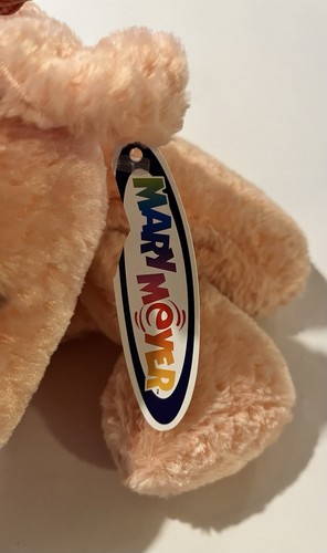 Mary Meyer Flip Flops Pig Plush Toy Peachy Pink Gingham Bow 12 Inch Vintage 1999 - Picture 3 of 4