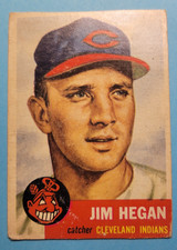 1953 Topps Jim Hegan #80 Indians Good