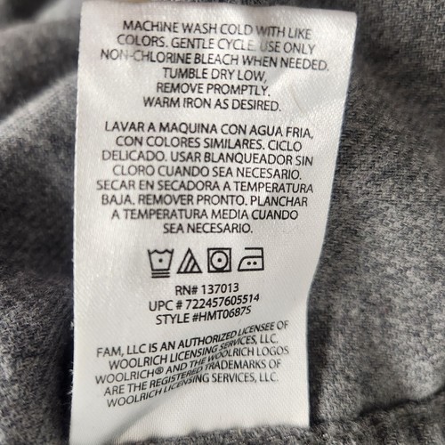 Camisa informal Woolrich Sportsman gris esquisto brezo algodón abotonada para hombre GRANDE - Imagen 15 de 16